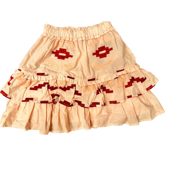 Greek Archaic Kori  Printed cotton miniskirt size S - Picture 4 of 11